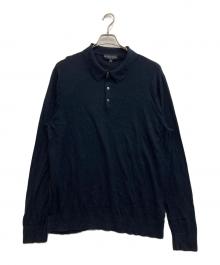 BROOKS BROTHERS（ブルックスブラザーズ）の古着「長袖ポロシャツ」｜ネイビー