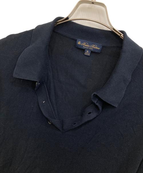 BROOKS BROTHERS（ブルックスブラザーズ）BROOKS BROTHERS (ブルックスブラザーズ) 長袖ポロシャツ ネイビー サイズ:XLの古着・服飾アイテム