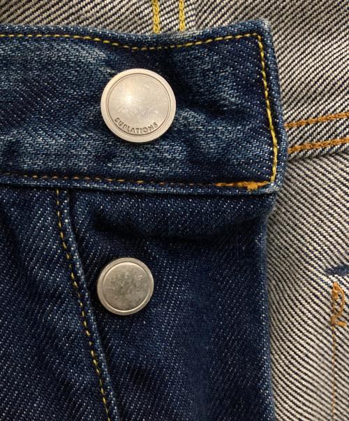 SUBLATIONS（サブレーションズ）SUBLATIONS (サブレーションズ) 2TUCK WIDE DENIM PANTS インディゴ サイズ:2の古着・服飾アイテム