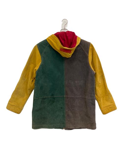 wilsons leather（ウィルソンズレザー）wilsons leather (ウィルソンズレザー) Adventure Boundレザーコート イエロー×グリーン サイズ:Mの古着・服飾アイテム