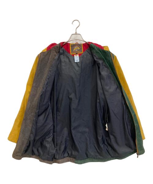 wilsons leather（ウィルソンズレザー）wilsons leather (ウィルソンズレザー) Adventure Boundレザーコート イエロー×グリーン サイズ:Mの古着・服飾アイテム