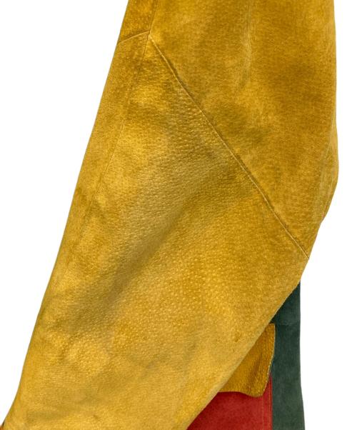 wilsons leather（ウィルソンズレザー）wilsons leather (ウィルソンズレザー) Adventure Boundレザーコート イエロー×グリーン サイズ:Mの古着・服飾アイテム