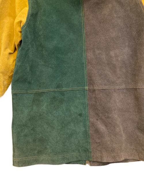 wilsons leather（ウィルソンズレザー）wilsons leather (ウィルソンズレザー) Adventure Boundレザーコート イエロー×グリーン サイズ:Mの古着・服飾アイテム