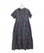 TSUHARU by samansa Mos2×LIBERTYツハル バイ サマンサモスモス×リバティー）の古着「総柄ワンピース」｜ネイビー