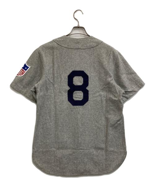 EBBETS FIELD FLANNELS（エベッツフィールドフランネルズ）EBBETS FIELD FLANNELS (エベッツフィールドフランネルズ) ベースボールシャツ グレー サイズ:Sの古着・服飾アイテム