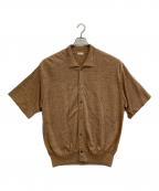 crepusculeクレプスキュール）の古着「Linen S/S Shirt」｜ブラウン