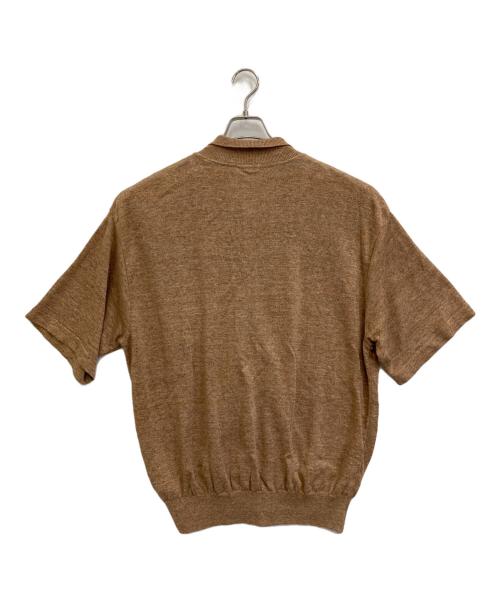 crepuscule（クレプスキュール）crepuscule (クレプスキュール) Linen S/S Shirt ブラウン サイズ:3の古着・服飾アイテム