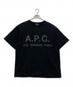 A.P.C.×EDIFICEアーペーセー×エディフィス）の古着「EDIFICE別注 オーバーサイズプリントTシャツ」｜ブラック