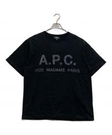 A.P.C.×EDIFICE（アーペーセー×エディフィス）の古着「EDIFICE別注 オーバーサイズプリントTシャツ」｜ブラック