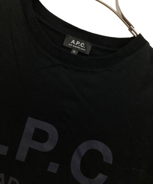 A.P.C.（アーペーセー）A.P.C. (アーペーセー) EDIFICE (エディフィス) EDIFICE別注 オーバーサイズプリントTシャツ ブラック サイズ:XLの古着・服飾アイテム