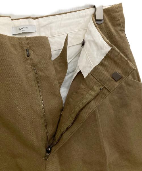 EDIFICE（エディフィス）EDIFICE (エディフィス) VIST GABA SIDE ADJUST WIDE Pants ブラウン サイズ:Lの古着・服飾アイテム
