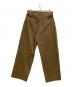 EDIFICE (エディフィス) VIST GABA SIDE ADJUST WIDE Pants ブラウン サイズ:L：5000円