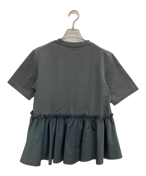 BALLSEY（ボールジィ）BALLSEY (ボールジィ) ジャージコンビ ペプラムプルオーバー グレー サイズ:36の古着・服飾アイテム
