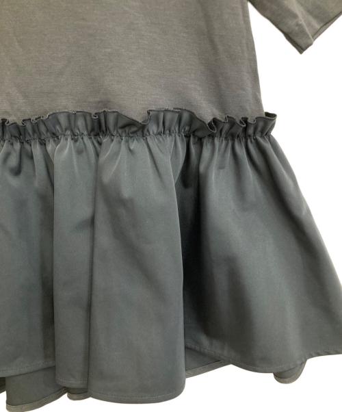 BALLSEY（ボールジィ）BALLSEY (ボールジィ) ジャージコンビ ペプラムプルオーバー グレー サイズ:36の古着・服飾アイテム