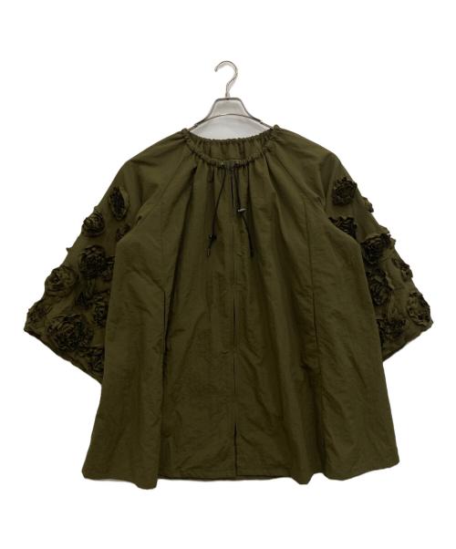 BEARDSLEY（ビアズリー）BEARDSLEY (ビアズリー) 花コート オリーブ サイズ:Fの古着・服飾アイテム