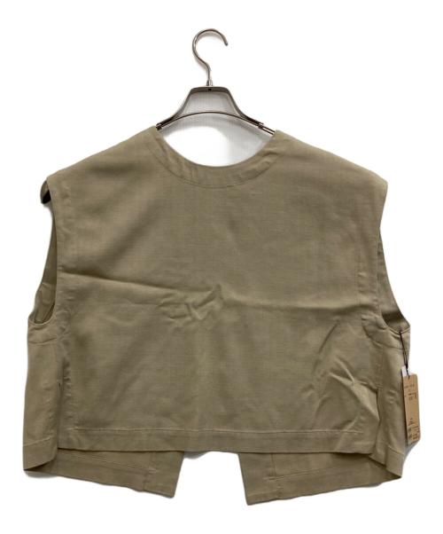 BEARDSLEY（ビアズリー）BEARDSLEY (ビアズリー) ショートベスト ベージュの古着・服飾アイテム