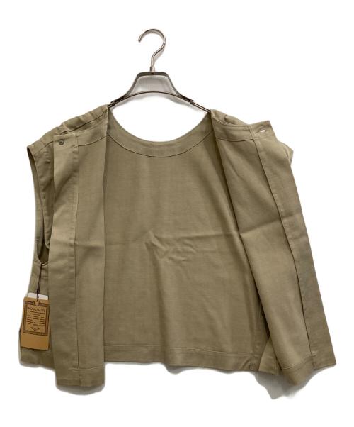BEARDSLEY（ビアズリー）BEARDSLEY (ビアズリー) ショートベスト ベージュの古着・服飾アイテム