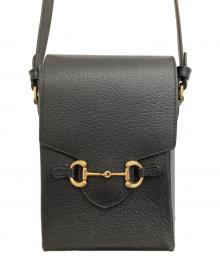 GUCCI（グッチ）の古着「ホースヒビット1955ショルダーバッグ」｜ブラック