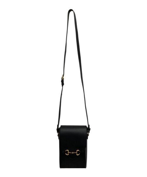 GUCCI（グッチ）GUCCI (グッチ) ホースヒビット1955ショルダーバッグ ブラックの古着・服飾アイテム
