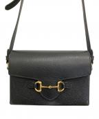 GUCCIグッチ）の古着「ホースビット1955ショルダーバッグ」｜ブラック