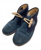 CLARKS×GLOVER ALLクラークス×グローバーオール）の古着「ダッフルデザートブーツ」｜ネイビー