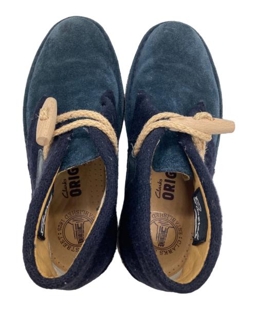 CLARKS（クラークス）CLARKS (クラークス) GLOVER ALL (グローバーオール) ダッフルデザートブーツ ネイビー サイズ:23.5の古着・服飾アイテム
