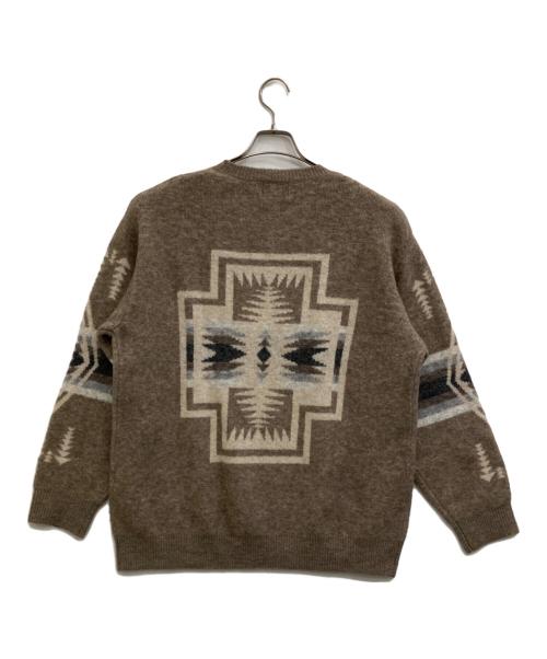 PENDLETON（ペンドルトン）PENDLETON (ペンドルトン) 別注ニットプルオーバー ブラウン サイズ:Fの古着・服飾アイテム