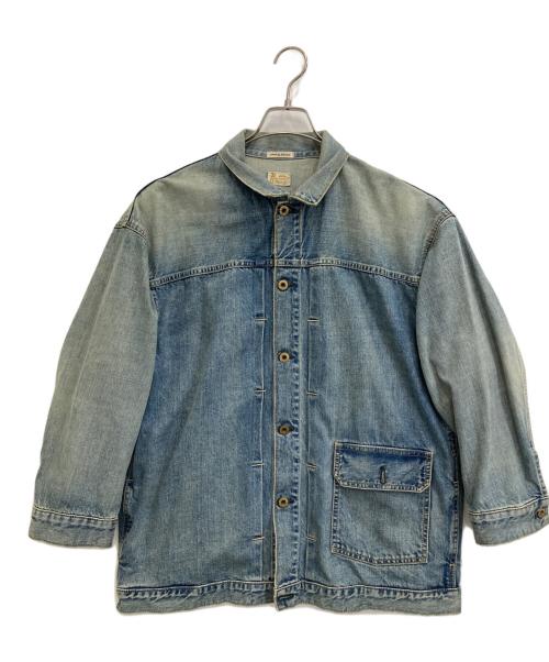Attick by Johnbull（アティックバイジョンブル）Attick by Johnbull (アティックバイジョンブル) 別注トラッカージャケット インディゴ サイズ:FREEの古着・服飾アイテム