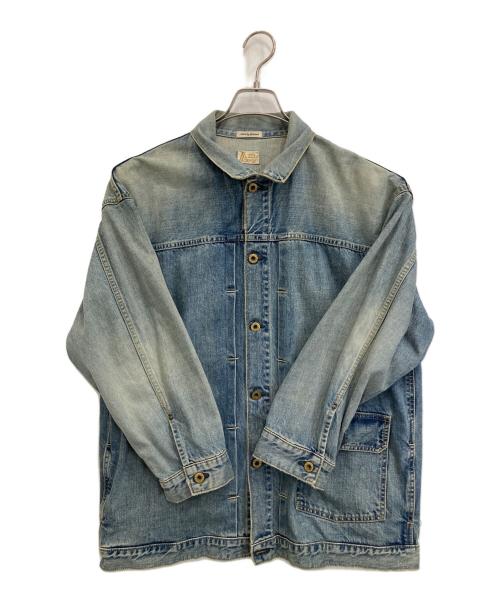 Attick by Johnbull（アティックバイジョンブル）Attick by Johnbull (アティックバイジョンブル) 別注トラッカージャケット インディゴ サイズ:FREEの古着・服飾アイテム