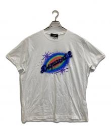 DSQUARED2（ディースクエアード）の古着「スプレーアートTEE」｜ホワイト