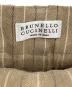 中古・古着 BRUNELLO CUCINELLI (ブルネロクチネリ) リネンストライプパンツ ブラウン サイズ:40：11000円