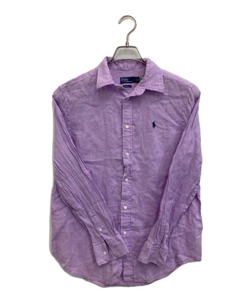 POLO RALPH LAUREN（ポロ・ラルフローレン）POLO RALPH LAUREN (ポロ・ラルフローレン) リネンシャツ バイオレット サイズ:Ｓの古着・服飾アイテム