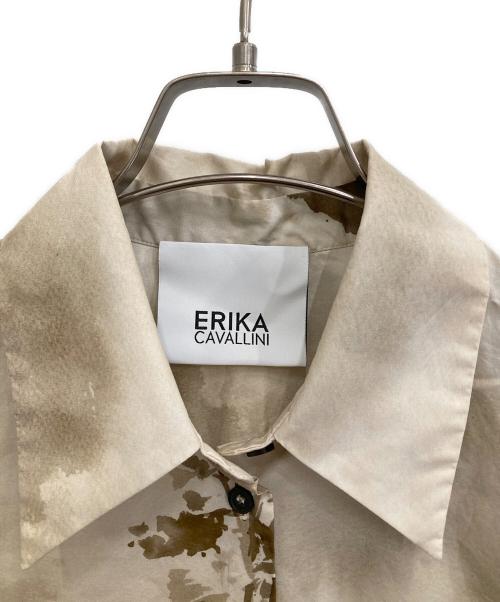 ERIKA CAVALLINI（エリカ カヴァリーニ）ERIKA CAVALLINI (エリカ カヴァリーニ) 半袖シャツ ブラウン サイズ:42の古着・服飾アイテム