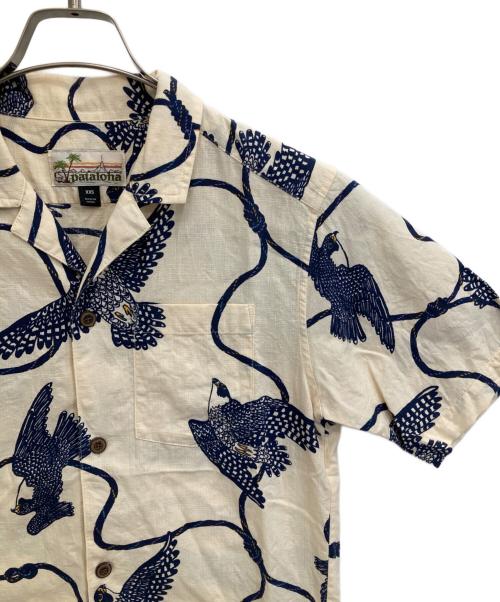 pataloha（パタロハ）pataloha (パタロハ) 鷹柄アロハシャツ アイボリー サイズ:XXSの古着・服飾アイテム