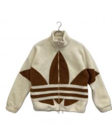 adidas（アディダス）の古着「U SHERPA JACKET」｜ブラウン×アイボリー