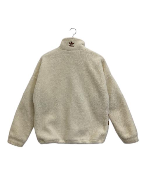adidas（アディダス）adidas (アディダス) U SHERPA JACKET ブラウン×アイボリー サイズ:XLの古着・服飾アイテム