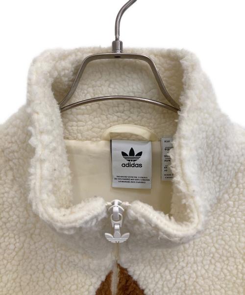 adidas（アディダス）adidas (アディダス) U SHERPA JACKET ブラウン×アイボリー サイズ:XLの古着・服飾アイテム