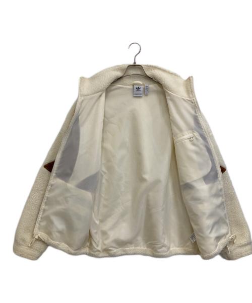 adidas（アディダス）adidas (アディダス) U SHERPA JACKET ブラウン×アイボリー サイズ:XLの古着・服飾アイテム