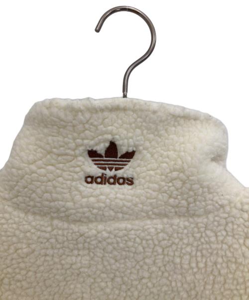 adidas（アディダス）adidas (アディダス) U SHERPA JACKET ブラウン×アイボリー サイズ:XLの古着・服飾アイテム