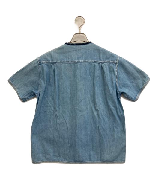 KAPITAL（キャピタル）KAPITAL (キャピタル) チャイナデニム半袖シャツ スカイブルー サイズ:不明の古着・服飾アイテム