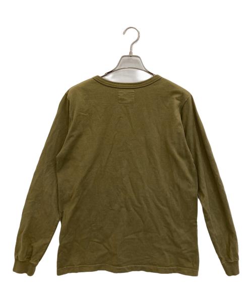 FULLCOUNT（フルカウント）FULLCOUNT (フルカウント) Heavywight Pocket L/S Tee オリーブ サイズ:38の古着・服飾アイテム