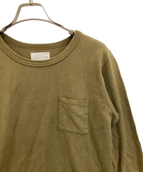 FULLCOUNT（フルカウント）FULLCOUNT (フルカウント) Heavywight Pocket L/S Tee オリーブ サイズ:38の古着・服飾アイテム