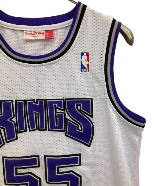 MITCHELL & NESS（ミッチェルアンドネス）MITCHELL & NESS (ミッチェルアンドネス) メッシュカットソー ホワイト×パープル サイズ:Ｌの古着・服飾アイテム