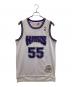 MITCHELL & NESS（ミッチェルアンドネス）の古着「メッシュカットソー」｜ホワイト×パープル