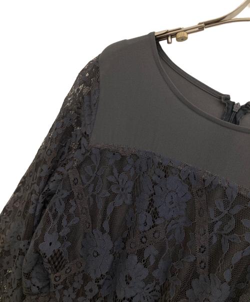 rite fete（リルフェテ）rite fete (リルフェテ) レースワンピース グレー サイズ:38の古着・服飾アイテム