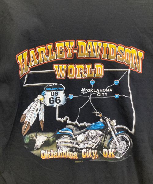 HARLEY-DAVIDSON（ハーレーダビッドソン）HARLEY-DAVIDSON (ハーレーダビッドソン) Tシャツ ブラック サイズ:不明の古着・服飾アイテム