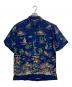 POLO RALPH LAUREN（ポロ・ラルフローレン）の古着「レーヨンアロハシャツ」｜ネイビー
