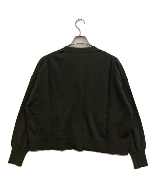 KAGURE（カグレ）kagure (カグレ) ハイツイストコットンショートカーディガン オリーブ サイズ:Freeの古着・服飾アイテム