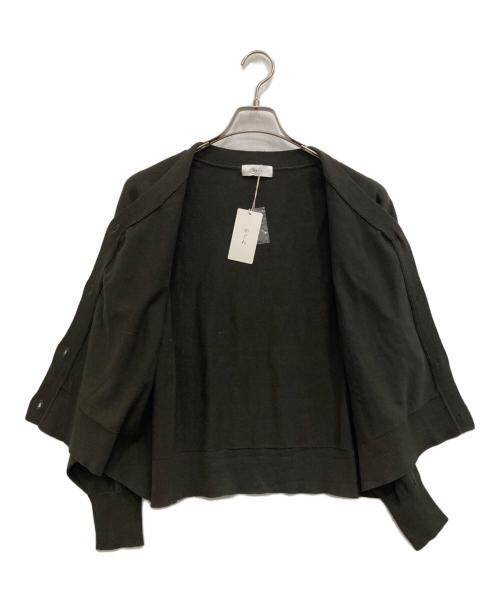 KAGURE（カグレ）kagure (カグレ) ハイツイストコットンショートカーディガン オリーブ サイズ:Freeの古着・服飾アイテム