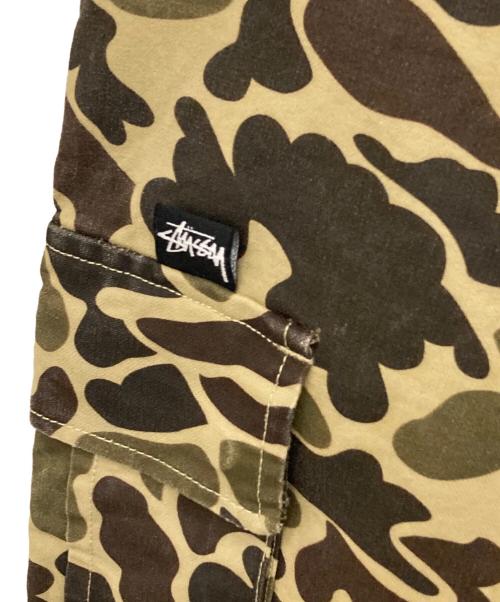 stussy（ステューシー）stussy (ステューシー) 迷彩カーゴショートパンツ オリーブ サイズ:36の古着・服飾アイテム